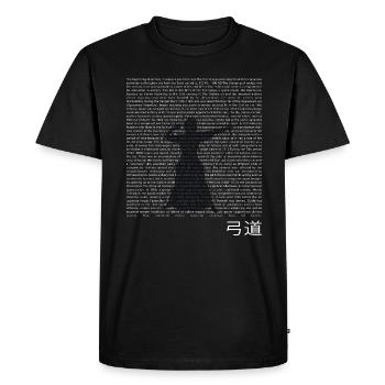 kyudo kyudomeister japanese bow art Hankyu - Men's Premium Organic T-Shirt - black - Front - Nico (187cm)