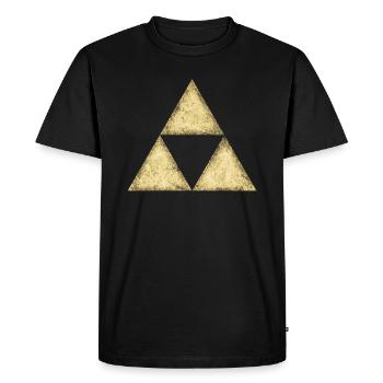 Dreieck, Sierpinski Fraktal Mathe Mathematik Nerd - Männer Premium Bio T-Shirt - Schwarz - Vorne - Nico (187cm)