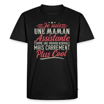 I'm an Assistant Mom, downright cool - Men's Premium Organic T-Shirt - black - Front - Nico (187cm)