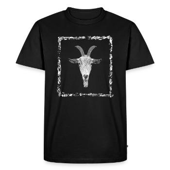 Bouc - T-shirt Premium bio Homme - noir - Devant - Nico (187cm)