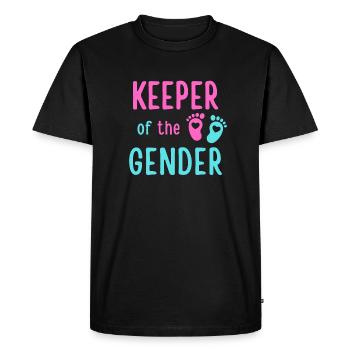 Gardien du genre - T-shirt Premium bio Homme - noir - Devant - Nico (187cm)