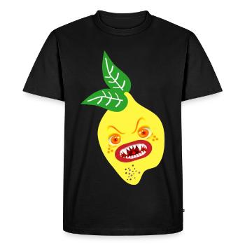 HALLOWEEN COSTUME LEMON - Men's Premium Organic T-Shirt - black - Front - Nico (187cm)
