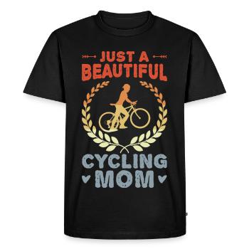 Écrou de vélo - T-shirt Premium bio Homme - noir - Devant - Nico (187cm)