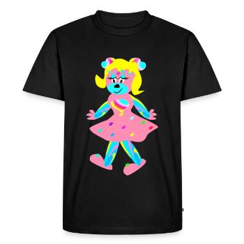 Rainbow Triene - Fantasy - Little Animals - Men's Premium Organic T-Shirt - black - Front - Nico (187cm)