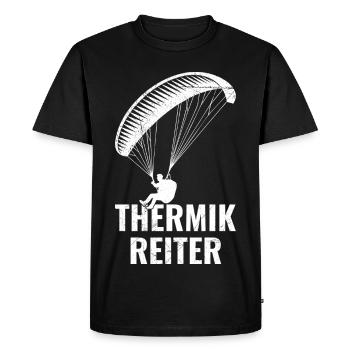 Parapente THERMIK REITER Drôle - T-shirt Premium bio Homme - noir - Devant - Nico (187cm)
