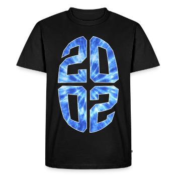 24 ANS 2002 24E ANNIVERSAIRE - T-shirt Premium bio Homme - noir - Devant - Nico (187cm)