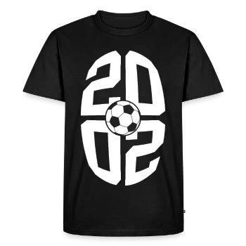 24 ANS NÉ EN 2002 FOOTBALL 24E ANNIVERSAIRE - T-shirt Premium bio Homme - noir - Devant - Nico (187cm)