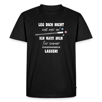 Magier / Zauberer - Männer Premium Bio T-Shirt - Schwarz - Vorne - Nico (187cm)