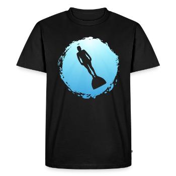 Plongée sous-marine Sports aquatiques Apnée Plongeur - T-shirt Premium bio Homme - noir - Devant - Nico (187cm)
