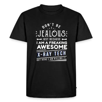 Xray Tech Radiologie Médecine Radiologue Infirmière - T-shirt Premium bio Homme - noir - Devant - Nico (187cm)
