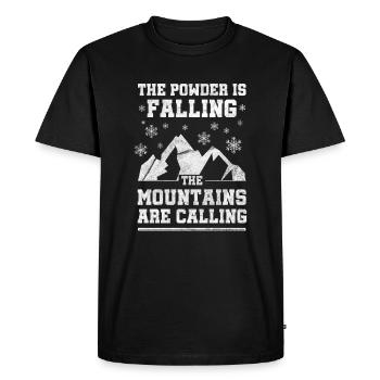 Ski Skiing Mountains Winter Sports Cold Ares Ski - Men's Premium Organic T-Shirt - black - Front - Nico (187cm)