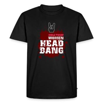 Headbanger Rocker Death Metal Loud Music Gift - T-shirt Premium bio Homme - noir - Devant - Nico (187cm)