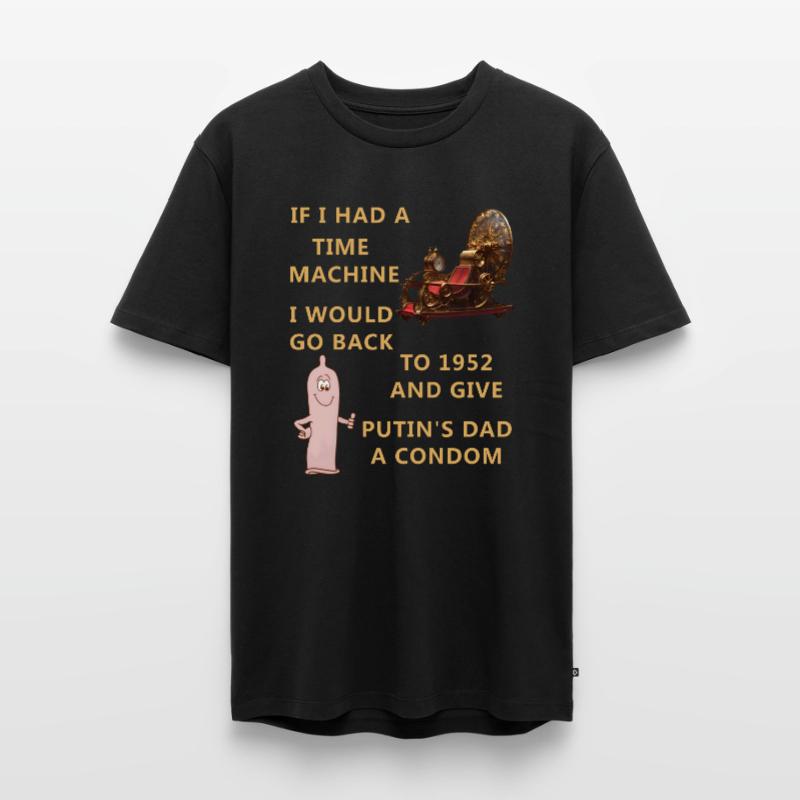 SI J’AVAIS UNE MACHINE À REMONTER LE TEMPS... T-shirt Premium bio Homme