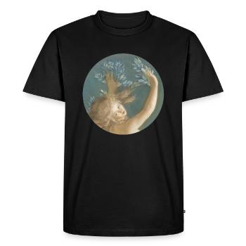 Daphne turning into a laurel tree - Men's Premium Organic T-Shirt - black - Front - Nico (187cm)