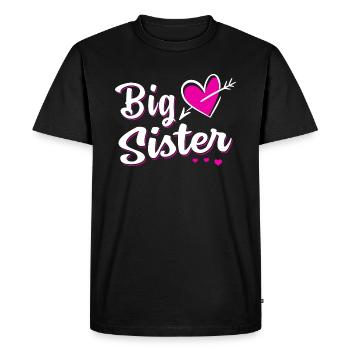 Big Sister - Big sister sibling baby - Men's Premium Organic T-Shirt - black - Front - Nico (187cm)