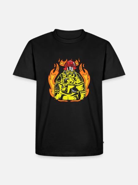fire brigade - Men's Premium Organic T-Shirt - black