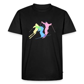 ski - T-shirt Premium bio Homme - noir - Devant - Nico (187cm)