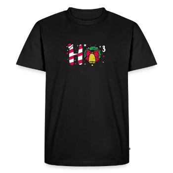 Noël - T-shirt Premium bio Homme - noir - Devant - Nico (187cm)