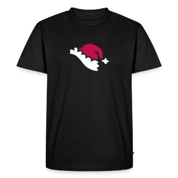 Noël - T-shirt Premium bio Homme - noir - Devant - Nico (187cm)