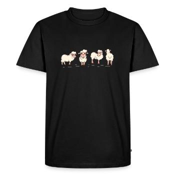 Landwirt - Männer Premium Bio T-Shirt - Schwarz - Vorne - Nico (187cm)