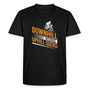 Vélo cycliste cycliste de descente - T-shirt Premium bio Homme - noir - Devant - Nico (187cm)