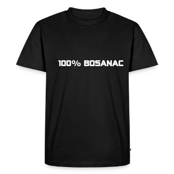 100% bosanac - T-shirt Premium bio Homme - noir - Devant - Nico (187cm)