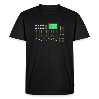 ingénieur du son - T-shirt Premium bio Homme - noir - Devant - Nico (187cm)