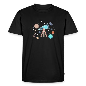 astronomie - T-shirt Premium bio Homme - noir - Devant - Nico (187cm)
