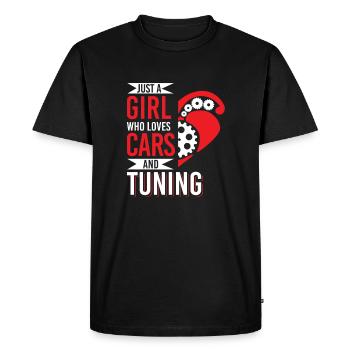 Girl Loves Cars Tuning Mechatronic Tuner - T-shirt Premium bio Homme - noir - Devant - Nico (187cm)