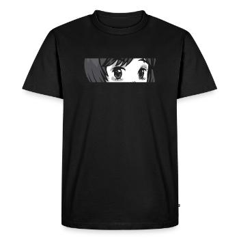 Manga - T-shirt Premium bio Homme - noir - Devant - Nico (187cm)
