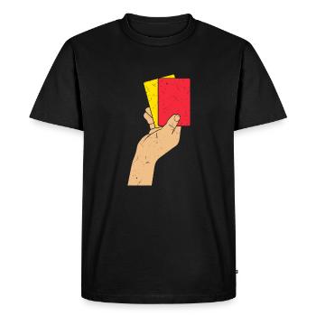 arbitre - T-shirt Premium bio Homme - noir - Devant - Nico (187cm)