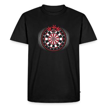 jeu de fléchettes - T-shirt Premium bio Homme - noir - Devant - Nico (187cm)