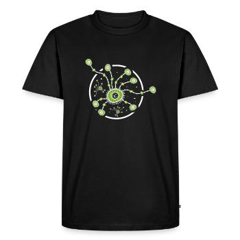 biologist - Men's Premium Organic T-Shirt - black - Front - Nico (187cm)