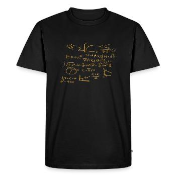 mathématicien - T-shirt Premium bio Homme - noir - Devant - Nico (187cm)