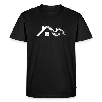 Couvreur - T-shirt Premium bio Homme - noir - Devant - Nico (187cm)