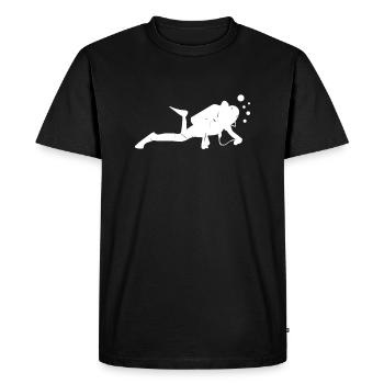 diving - Men's Premium Organic T-Shirt - black - Front - Nico (187cm)