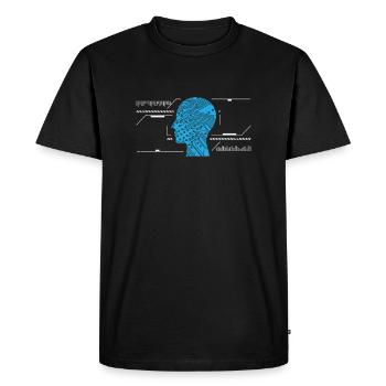 Computer - Männer Premium Bio T-Shirt - Schwarz - Vorne - Nico (187cm)