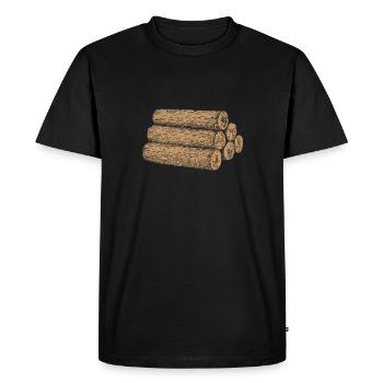 lumberjack - Men's Premium Organic T-Shirt - black - Front - Nico (187cm)