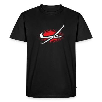 Vol à voile - T-shirt Premium bio Homme - noir - Devant - Nico (187cm)