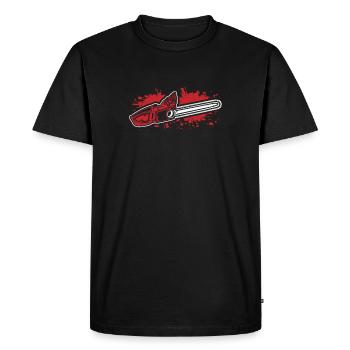lumberjack - Men's Premium Organic T-Shirt - black - Front - Nico (187cm)