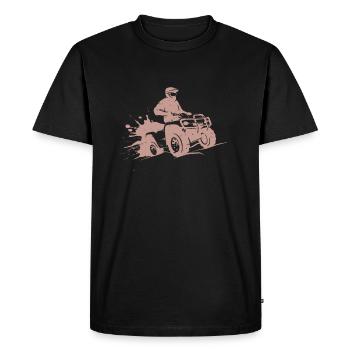 Quad - T-shirt Premium bio Homme - noir - Devant - Nico (187cm)