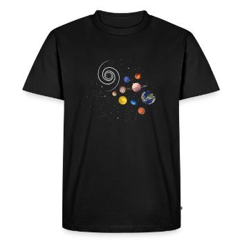 Astronomie - T-shirt Premium bio Homme - noir - Devant - Nico (187cm)