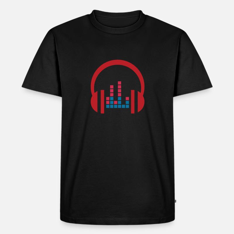 Tontechniker - Männer Premium Bio T-Shirt - Schwarz