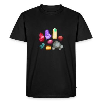 géologie - T-shirt Premium bio Homme - noir - Devant - Nico (187cm)