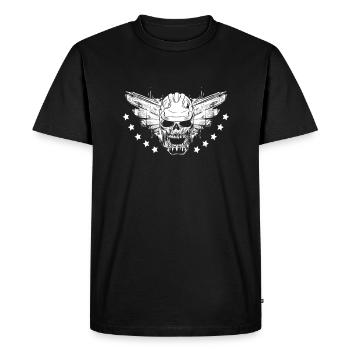 ouvrier du batiment - T-shirt Premium bio Homme - noir - Devant - Nico (187cm)