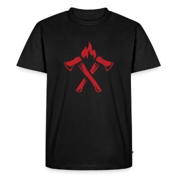 lumberjack - Men's Premium Organic T-Shirt - black - Front - Nico (187cm)