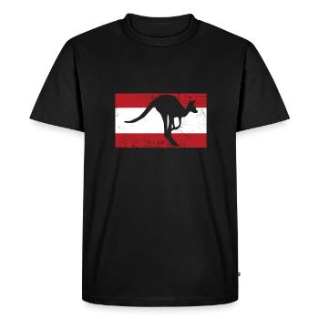 L'Autriche - T-shirt Premium bio Homme - noir - Devant - Nico (187cm)