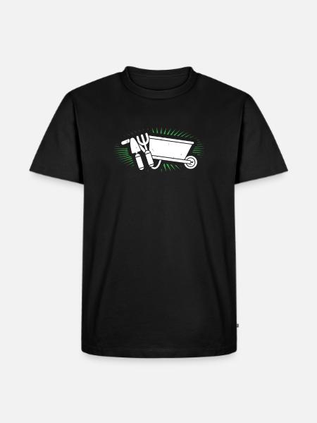 garden - Men's Premium Organic T-Shirt - black