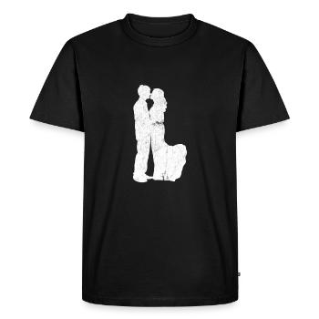 wedding - Men's Premium Organic T-Shirt - black - Front - Nico (187cm)