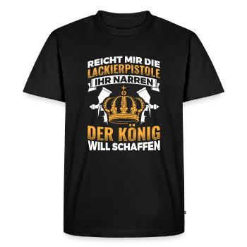 Gift idea profession varnisher - Men's Premium Organic T-Shirt - black - Front - Nico (187cm)